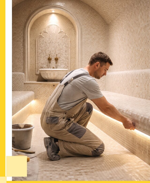 Отделка хамамов под ключ в Краснотурьинске от 5848 р. | ЭриданКту