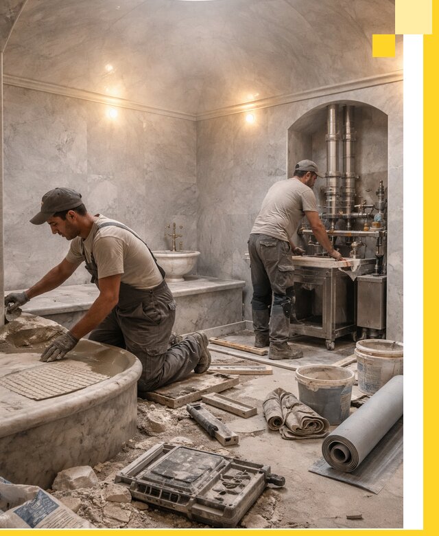 Строительство турецких бань хаммам под ключ в Краснотурьинске