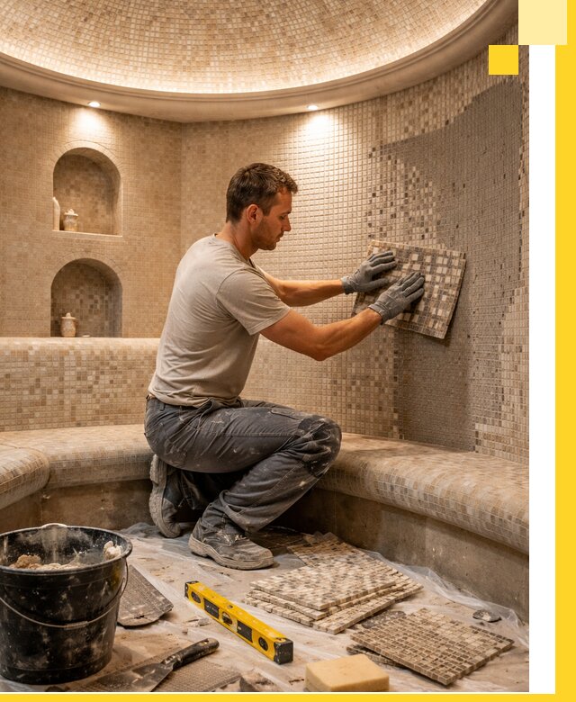 Устройство и монтаж домашнего хамама под ключ в Краснотурьинске