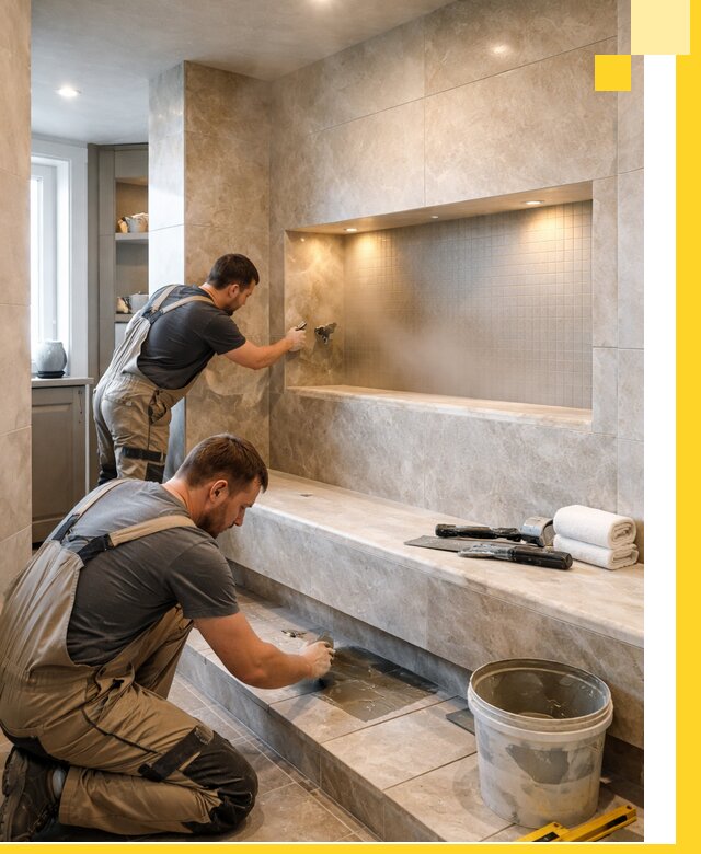 Профессиональное строительство хамама в квартире в Краснотурьинске