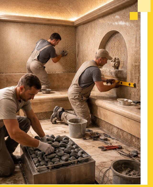 Проектирование и строительство хамама и сауны в Краснотурьинске