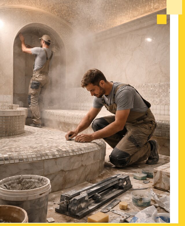 Профессиональный дизайн хамама и SPA под ключ в Краснотурьинске