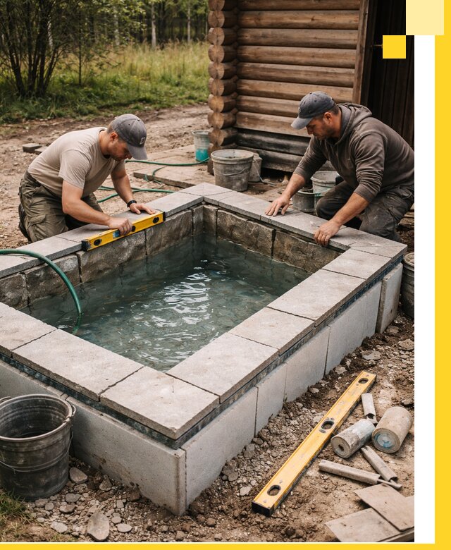 Изготовление и установка холодных купелей под ключ в Краснотурьинске