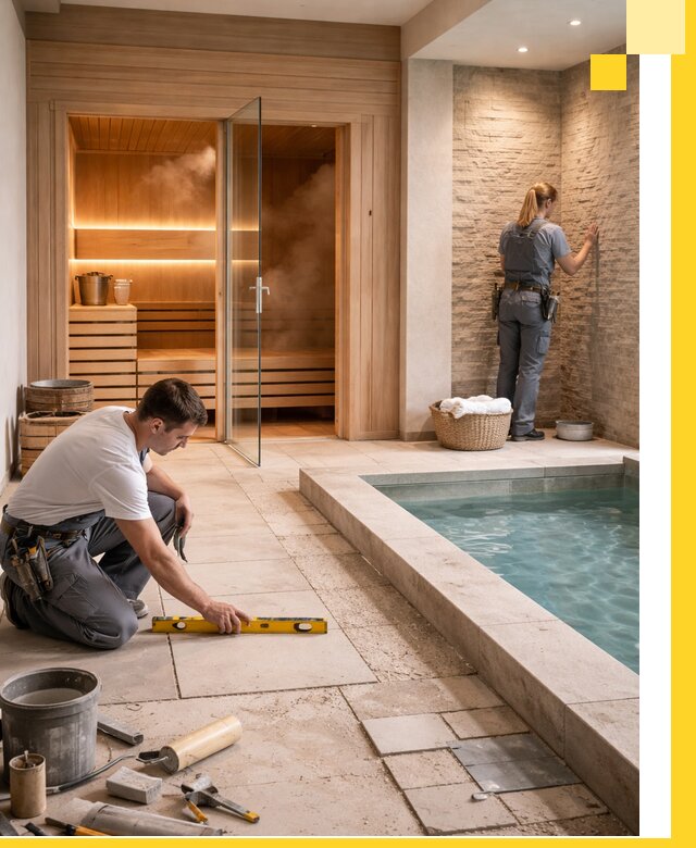 Комплексный дизайн и отделка интерьеров SPA под ключ в Краснотурьинске